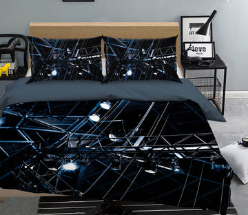 3D Night Light 2005 Noirblanc777 Bedding Bed Pillowcases Quilt