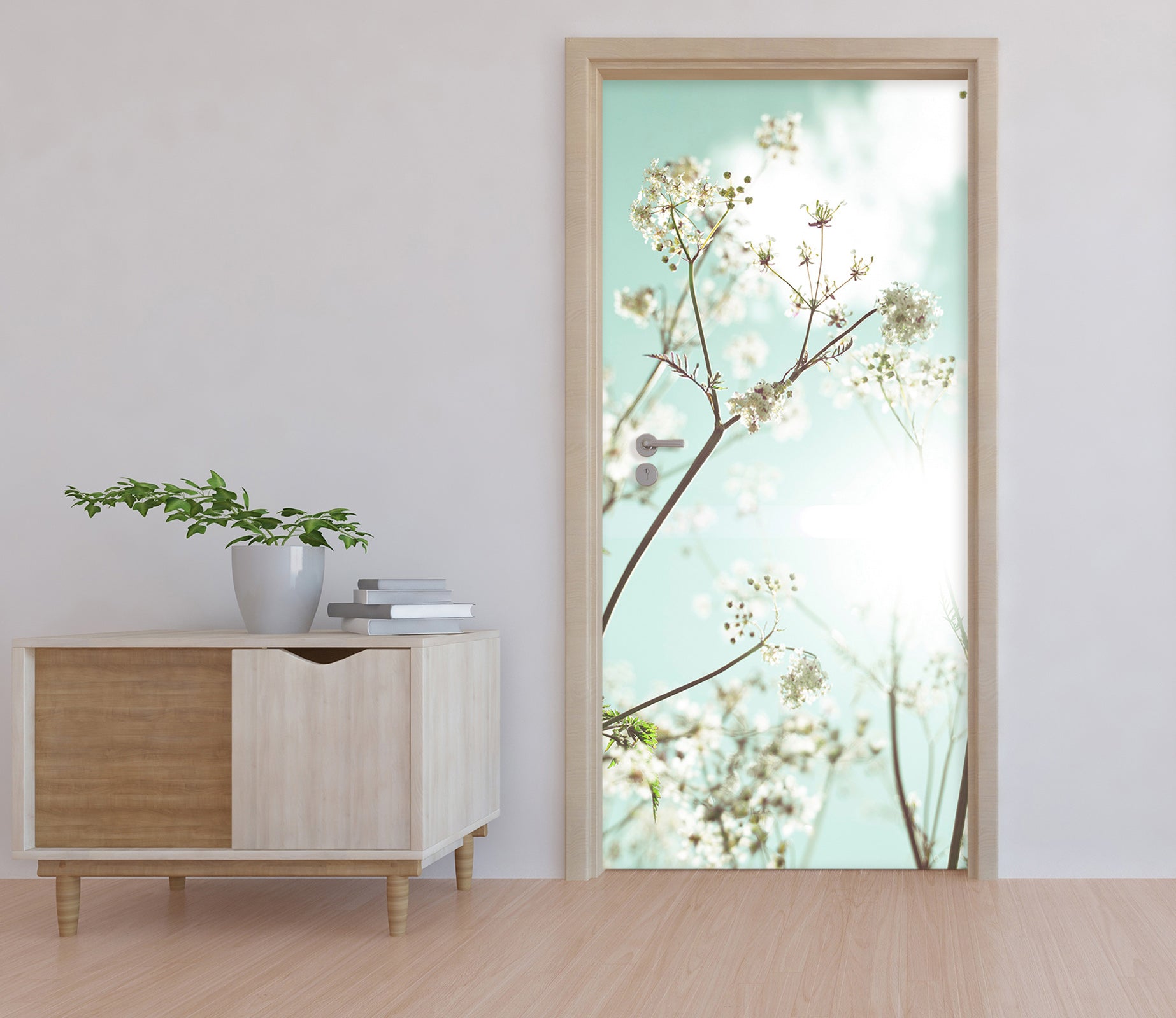 3D Floral Flowers 10612 Assaf Frank Door Mural
