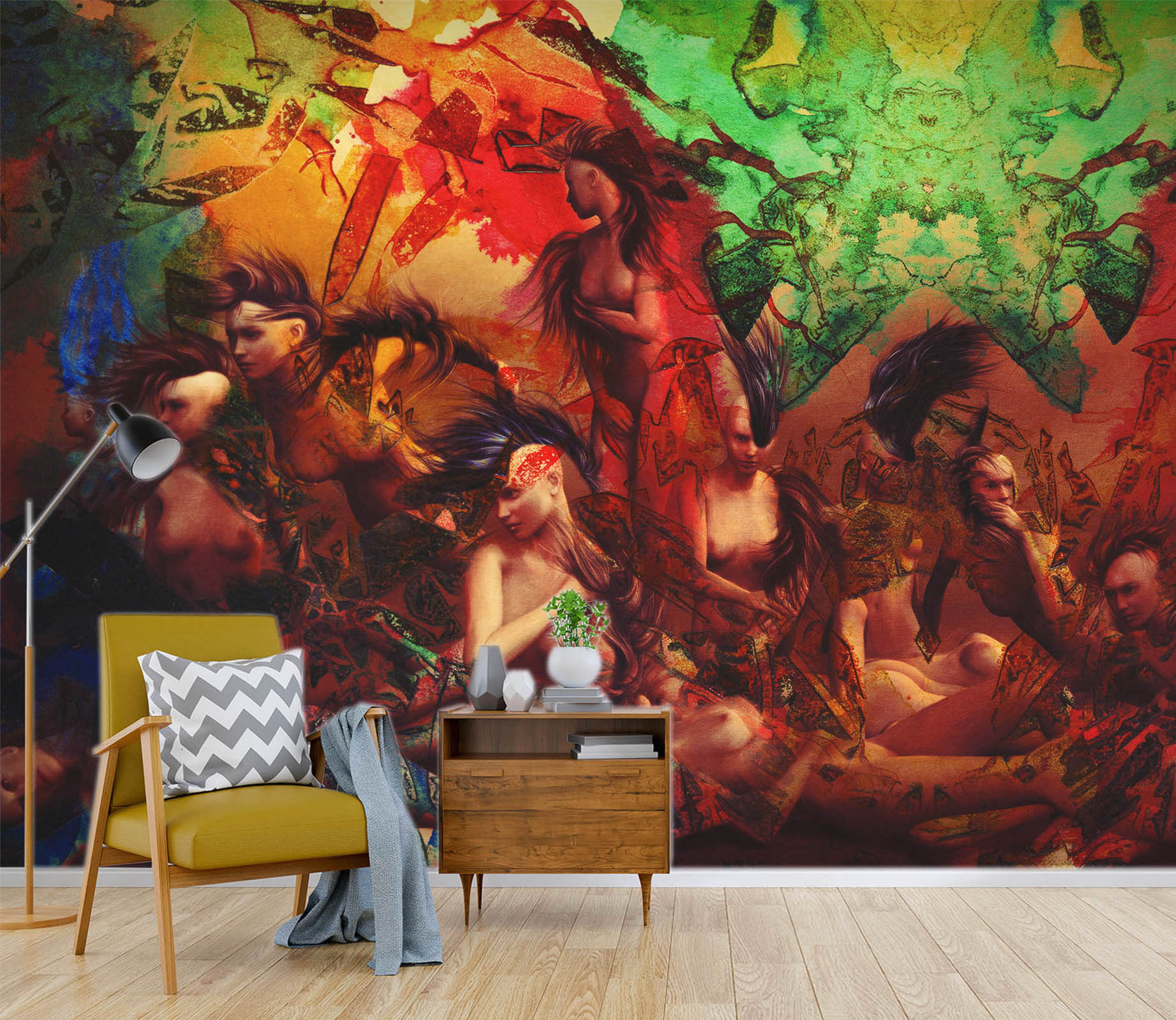 3D Life In Technicolor 1407 Marco Cavazzana Wall Mural Wall Murals