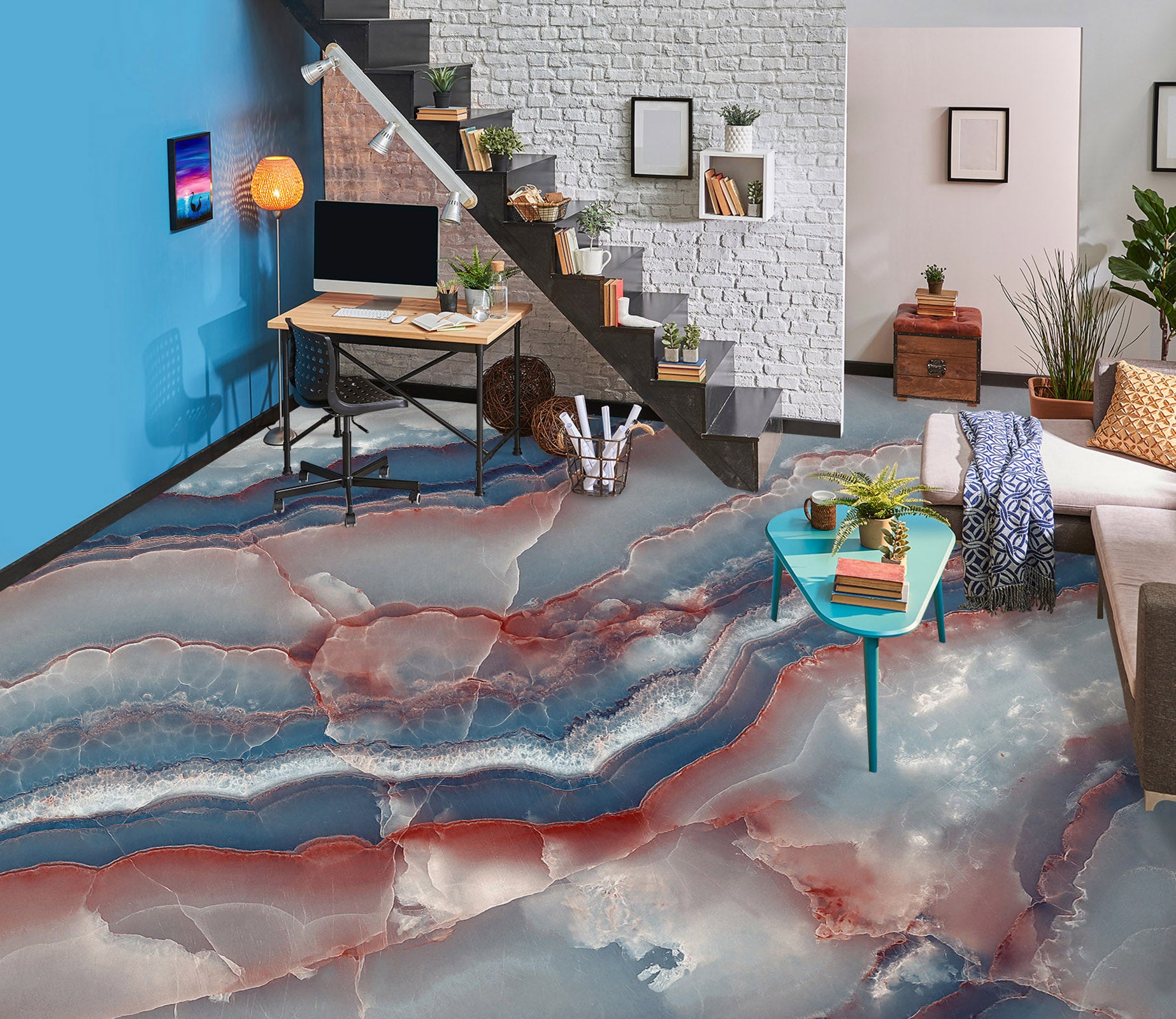 3D Rich Jade Texture 770 Floor Mural  Wallpaper Murals Rug & Mat Print Epoxy waterproof bath floor