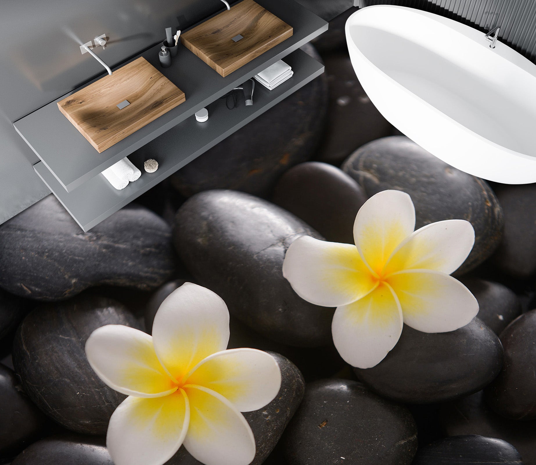 3D Fresh And Delicate Flowers 598 Floor Mural  Wallpaper Murals Rug & Mat Print Epoxy waterproof bath floor