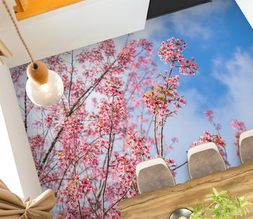 3D Warm Pink Flowers 1292 Floor Mural  Wallpaper Murals Self-Adhesive Removable Print Epoxy