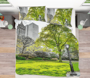 3D Lawn Tree Building 85200 Assaf Frank Bedding Bed Pillowcases Quilt