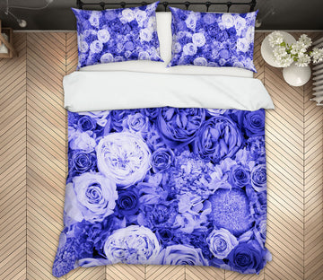 3D Purple Rose 2001 Noirblanc777 Bedding Bed Pillowcases Quilt