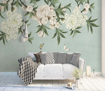 3D Classical Flower Cluster 969 Wall Murals