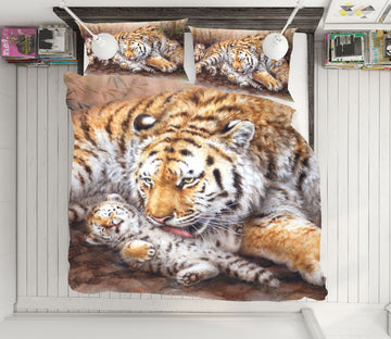 3D Baby Tiger 5868 Kayomi Harai Bedding Bed Pillowcases Quilt Cover Duvet Cover