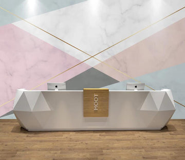 3D Light Gold Interlaced 777 Wall Murals