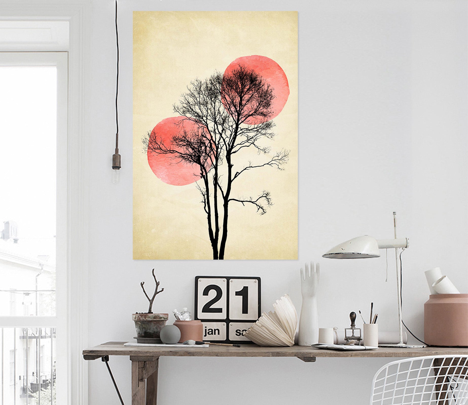 3D Moon Hiding 021 Boris Draschoff Wall Sticker