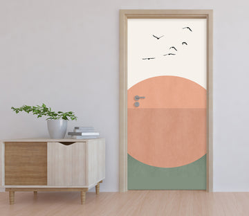 3D Sun Bird 10140 Boris Draschoff Door Mural