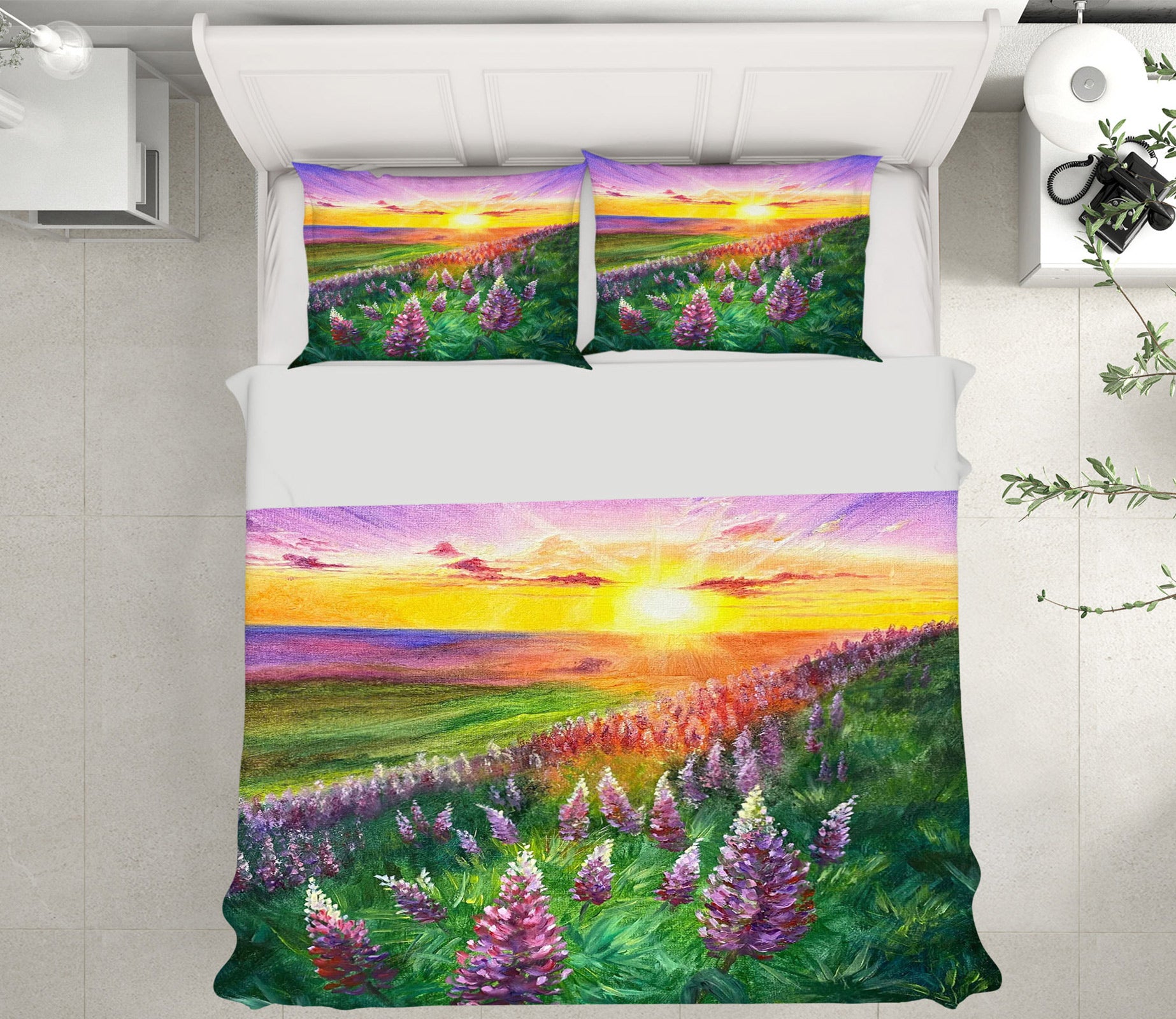 3D Sunny Meadow Flowers 9793 Marina Zotova Bedding Bed Pillowcases Quilt