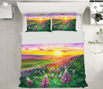 3D Sunny Meadow Flowers 9793 Marina Zotova Bedding Bed Pillowcases Quilt
