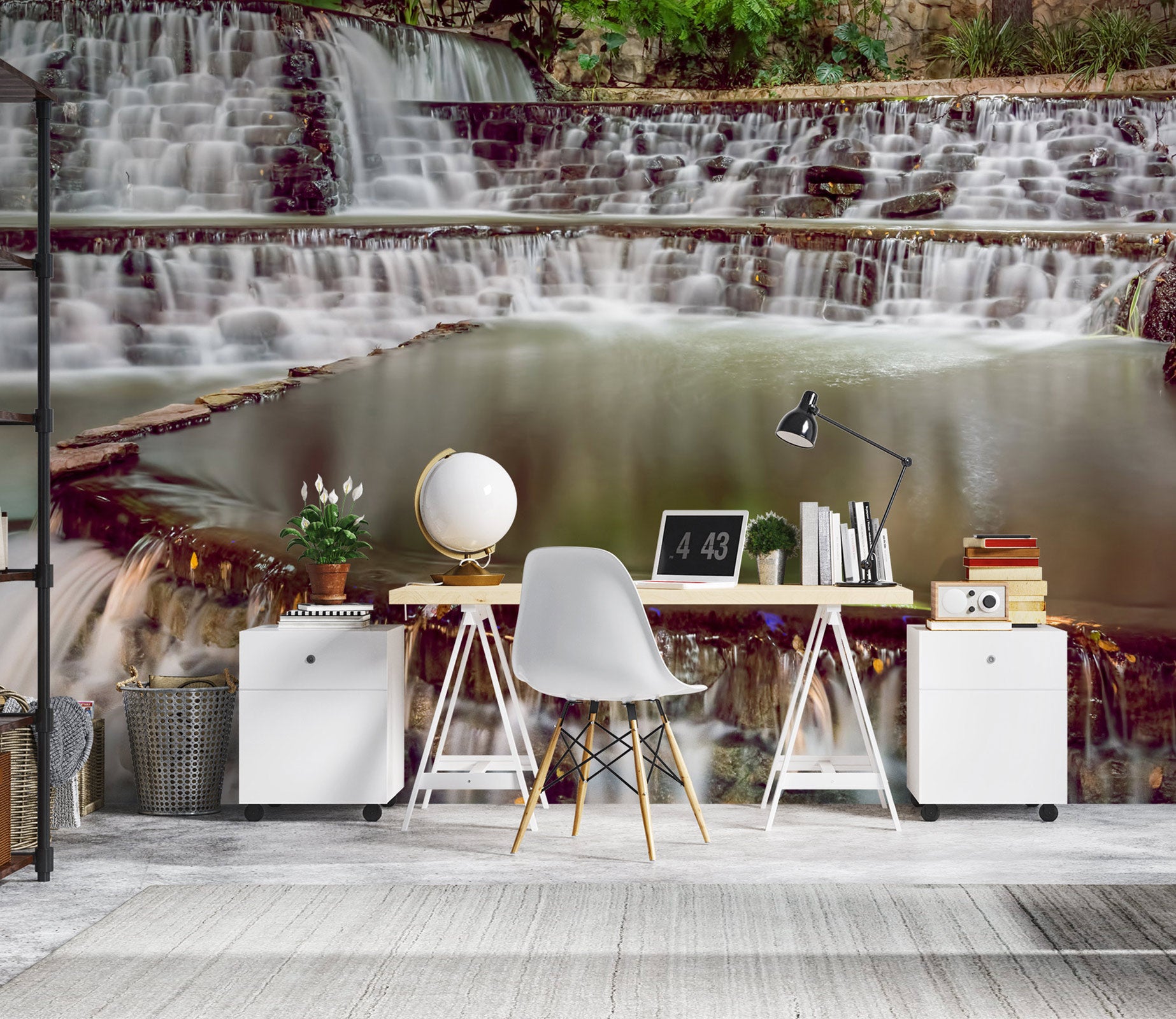 3D River Lake 5239 Beth Sheridan Wall Mural Wall Murals