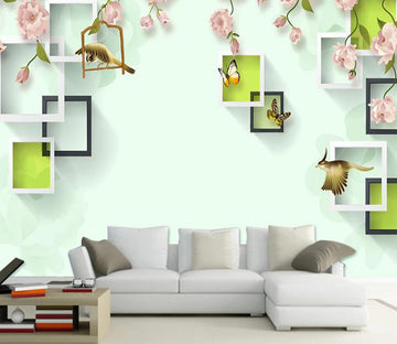 3D Animal Frame 014 Wall Murals