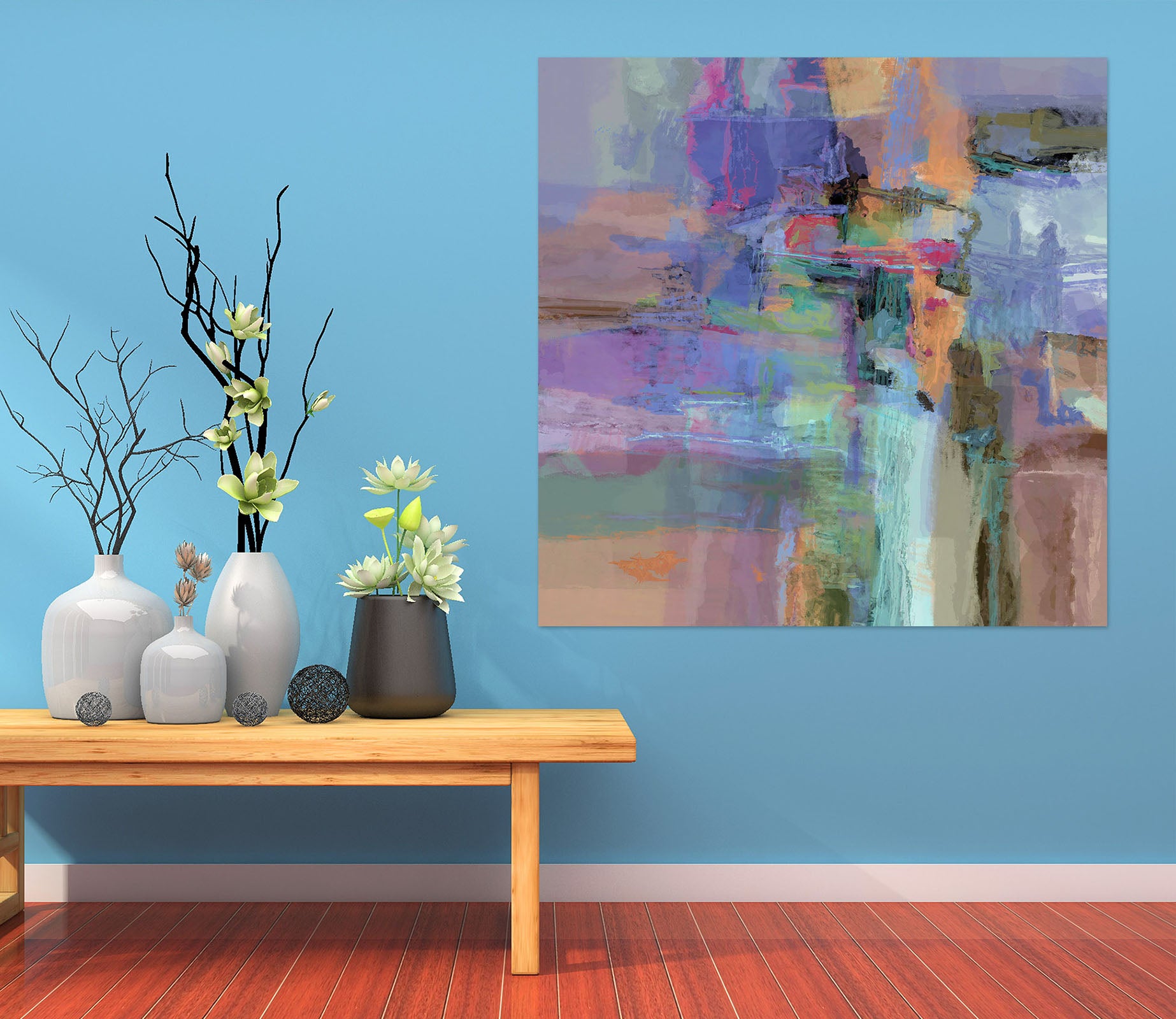 3D Colorful Pool 019 Michael Tienhaara Wall Sticker