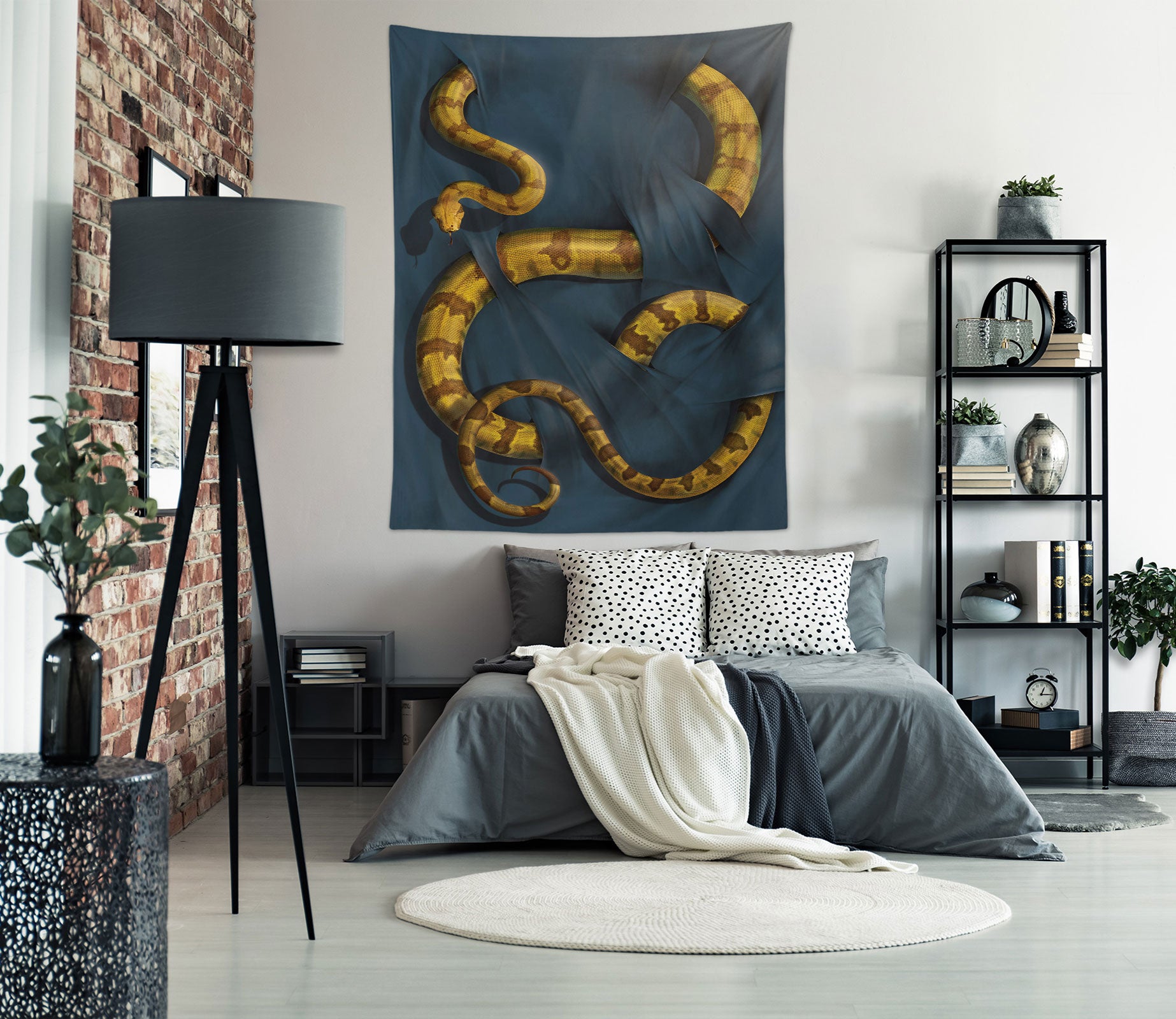 3D Snake 116212 Vincent Tapestry Hanging Cloth Hang