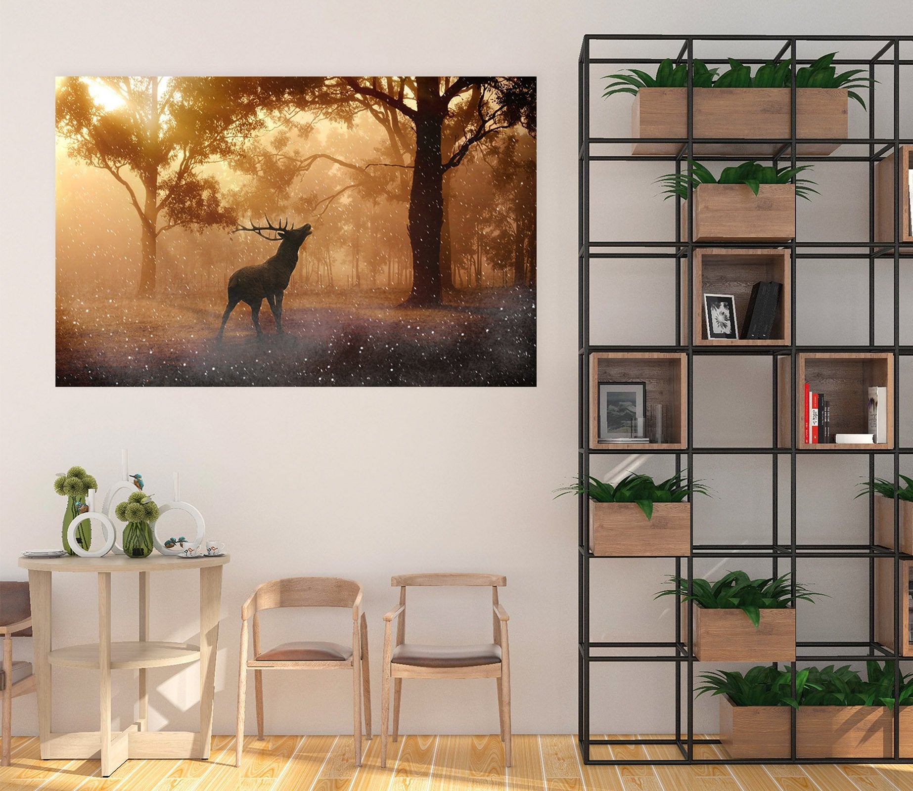 3D Foggy Antelope 65 Animal Wall Stickers Wallpaper AJ Wallpaper 2 