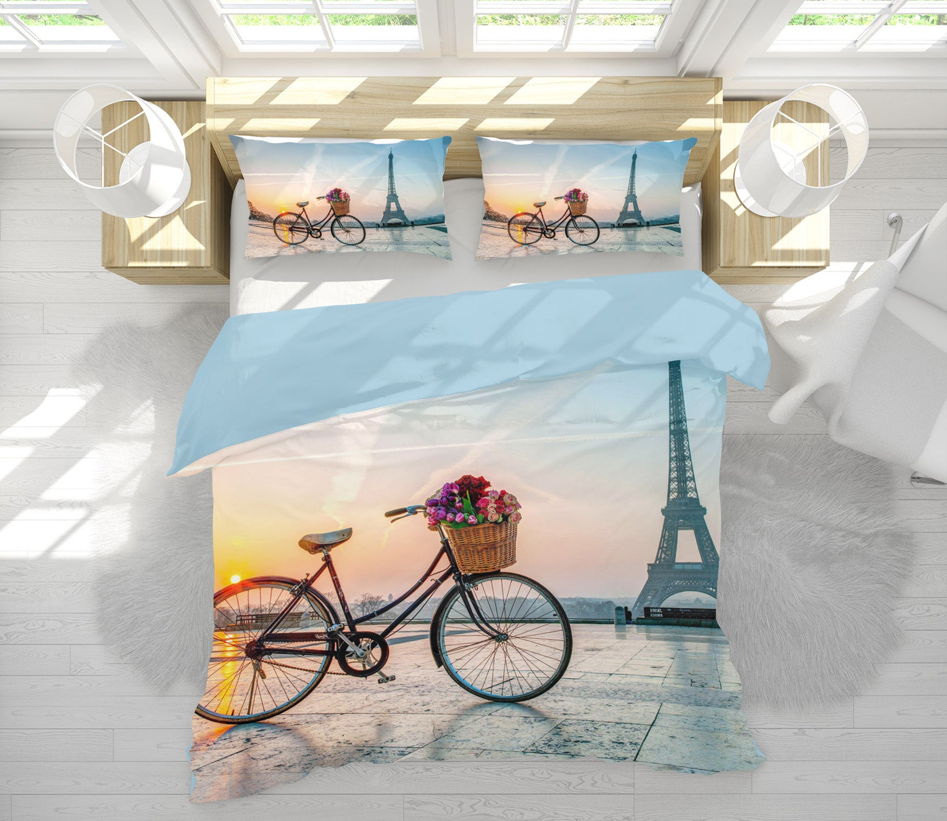 3D Eiffel Tower 2004 Assaf Frank Bedding Bed Pillowcases Quilt