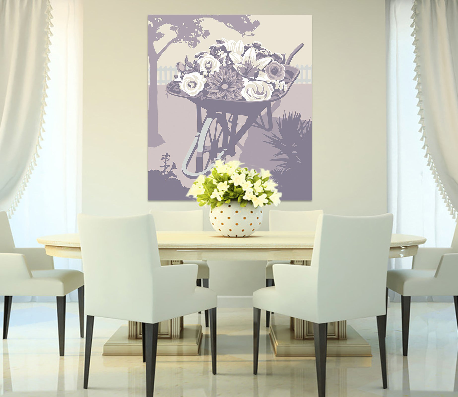 3D Sketch Flower 002 Steve Read Wall Sticker