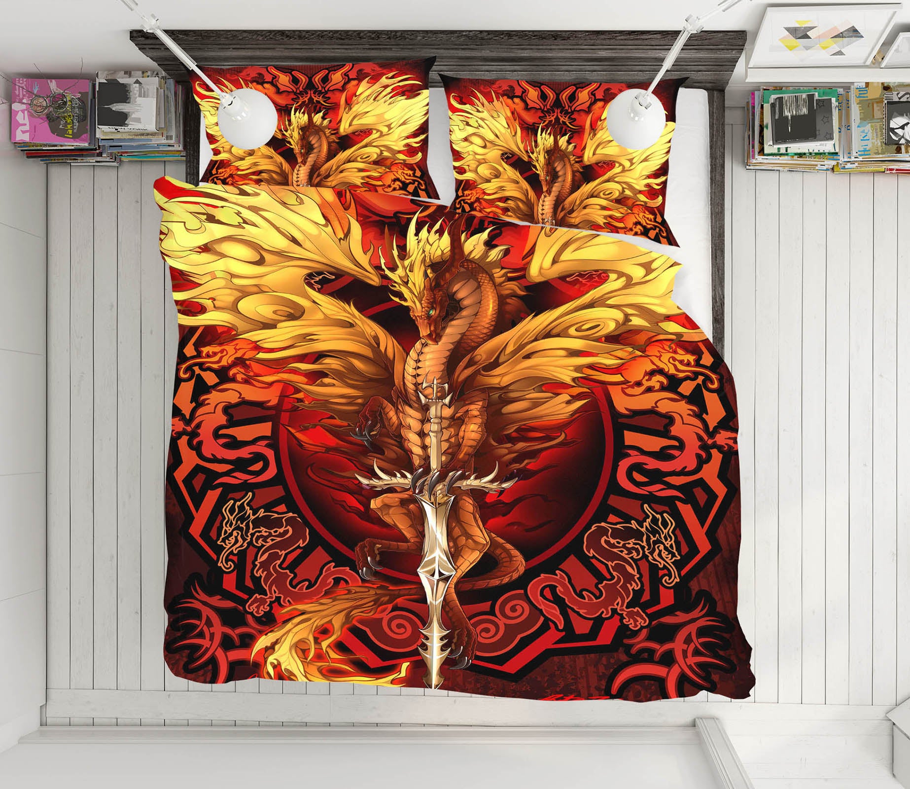 3D Dragon Pattern 8323 Ruth Thompson Bedding Bed Pillowcases Quilt Cover Duvet Cover