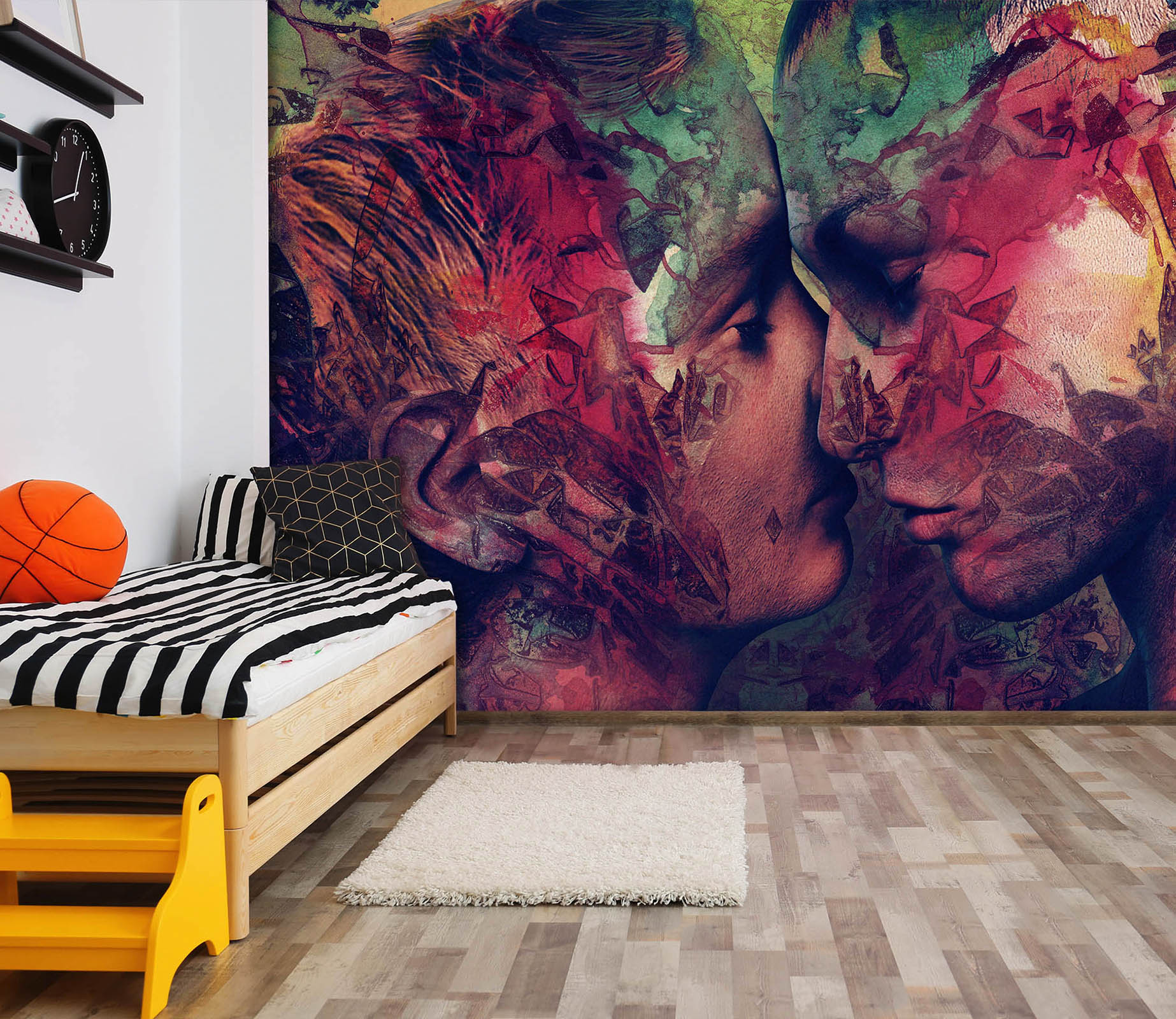 3D Graffiti Love 1406 Marco Cavazzana Wall Mural Wall Murals