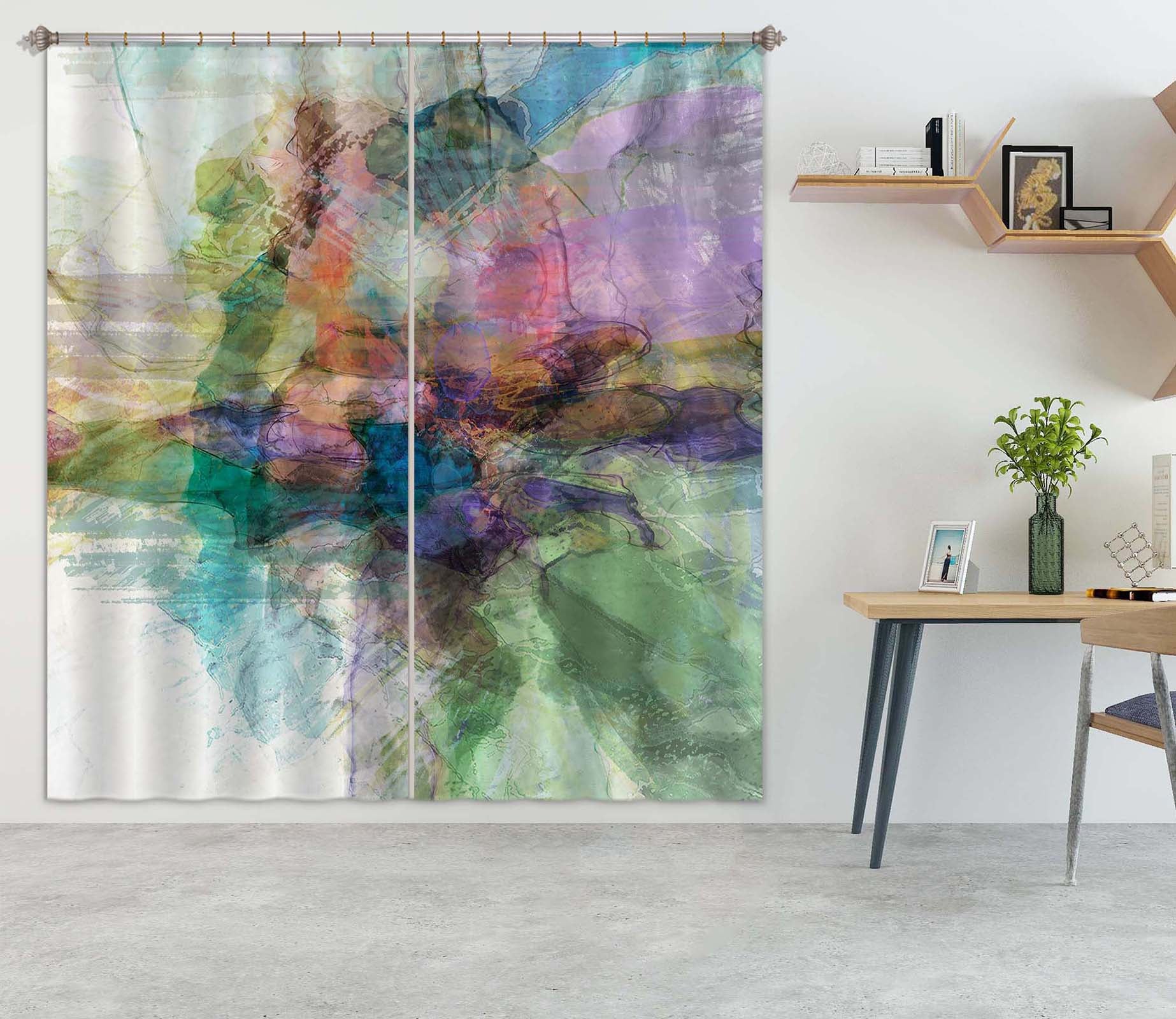 3D Color Splash 232 Michael Tienhaara Curtain Curtains Drapes