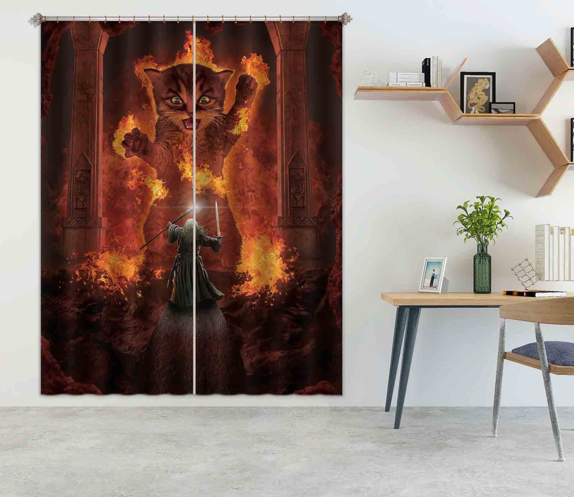 3D You Shall Not Pass 097 Vincent Hie Curtain Curtains Drapes