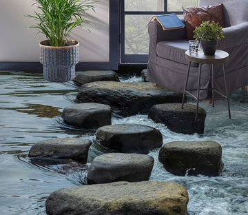 3D Round Stone Road 184 Floor Mural  Wallpaper Murals Rug & Mat Print Epoxy waterproof bath floor