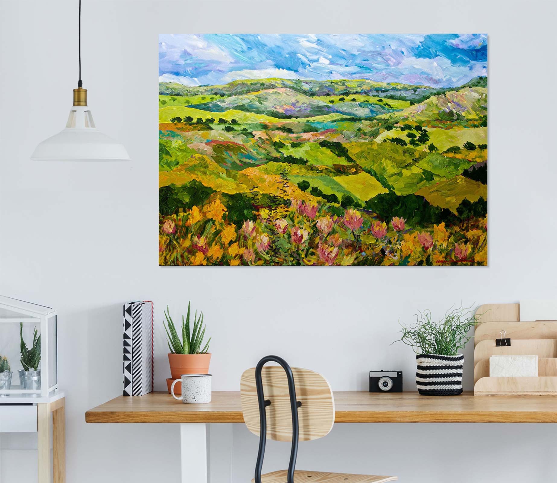 3D Colored Field 193 Allan P. Friedlander Wall Sticker