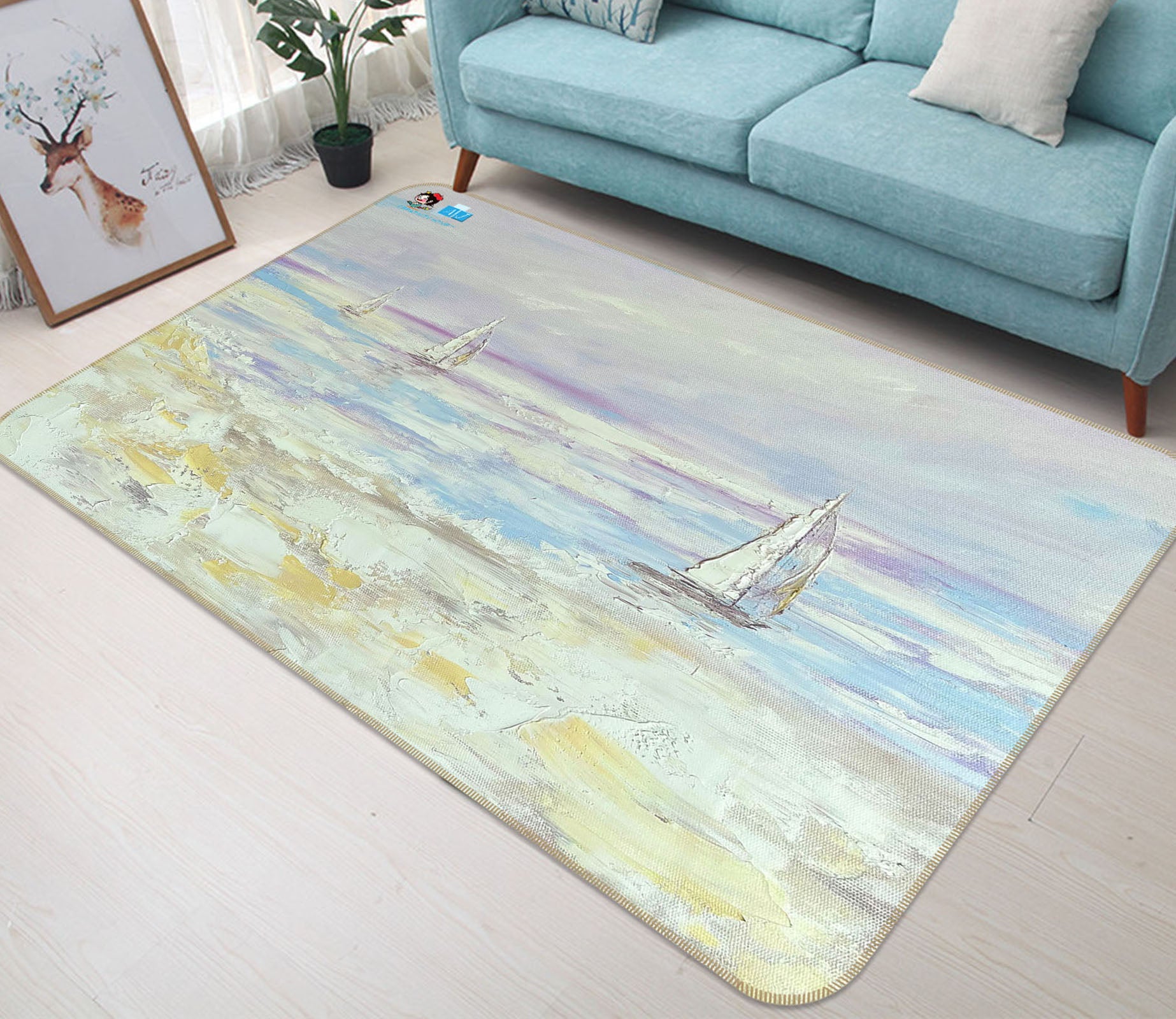 3D Painted Ocean 3832 Skromova Marina Rug Non Slip Rug Mat