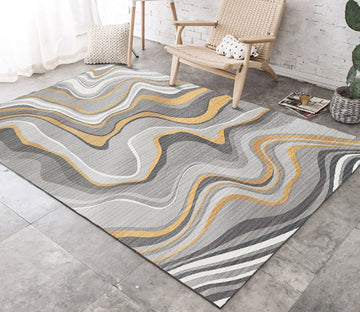 3D Color Wave WG410 Non Slip Rug Mat Mat AJ Creativity Home 