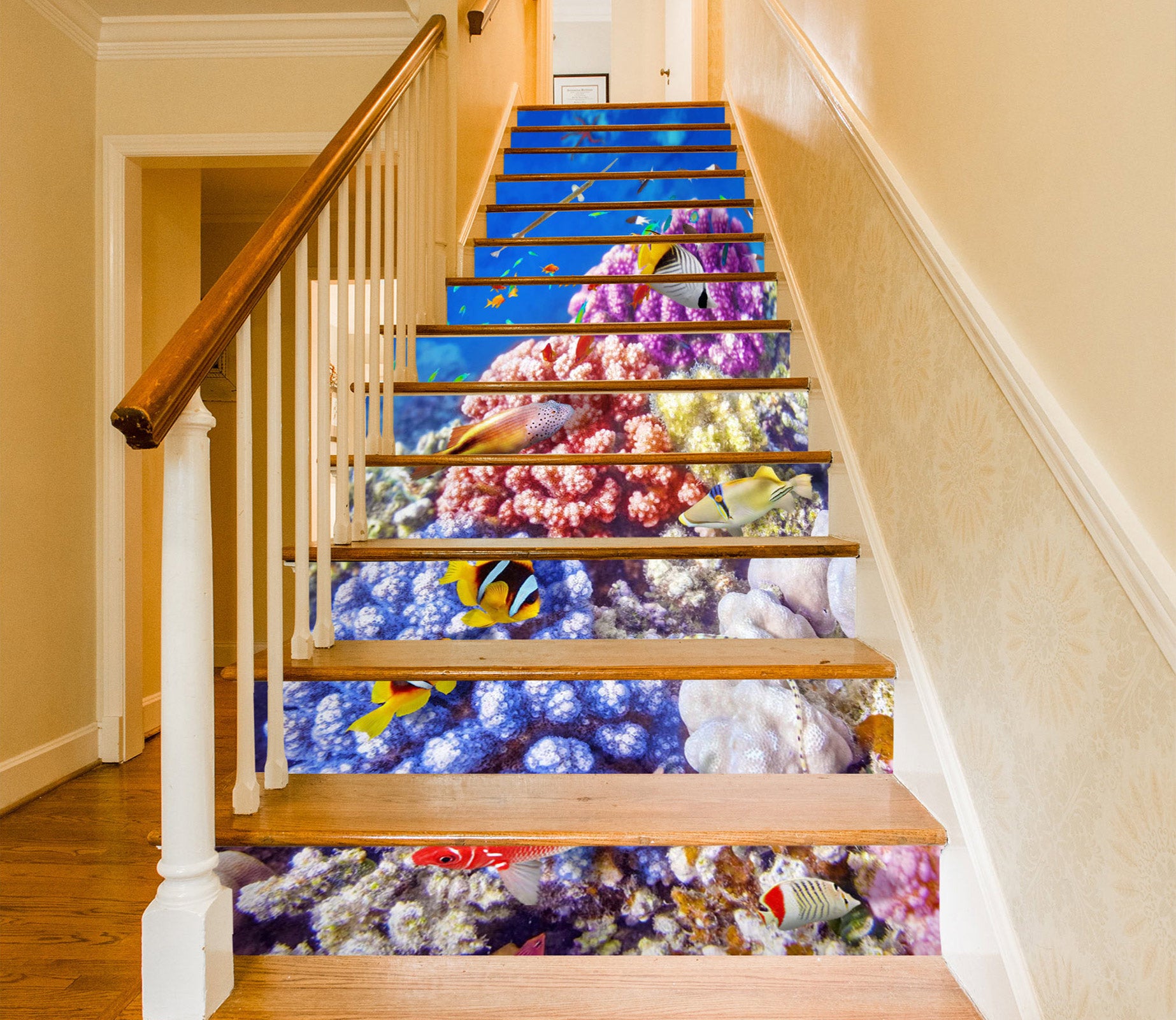 3D Fascinating Seaweed 246 Stair Risers