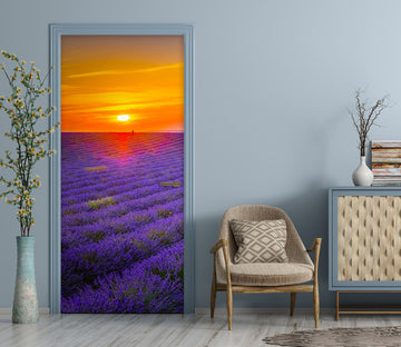 3D Purple Lavender 122145 Marco Carmassi Door Mural