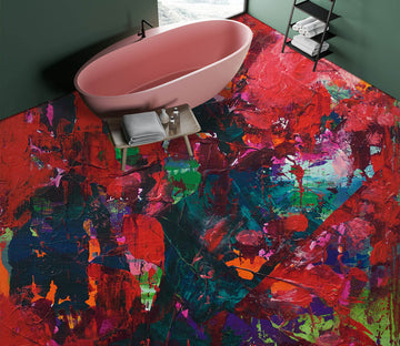 3D Red Paint Pattern 9939 Allan P. Friedlander Floor Mural  Wallpaper Murals Self-Adhesive Removable Print Epoxy