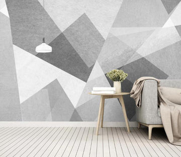 3D Gray Polygon 420 Wall Murals