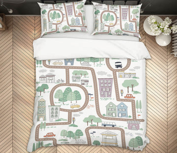 3D Lovely Street 2102 Jillian Helvey Bedding Bed Pillowcases Quilt