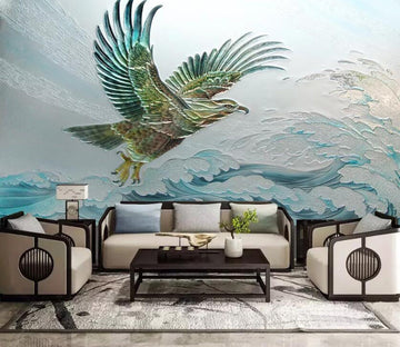 3D Eagle Spreading Wings WC19 Wall Murals Wallpaper AJ Wallpaper 2 