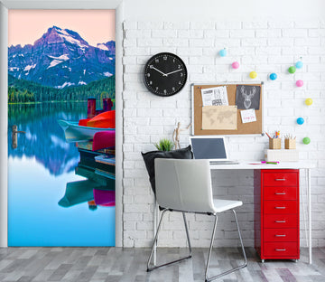 3D Mountain Shadow Lake 110227 Kathy Barefield Door Mural