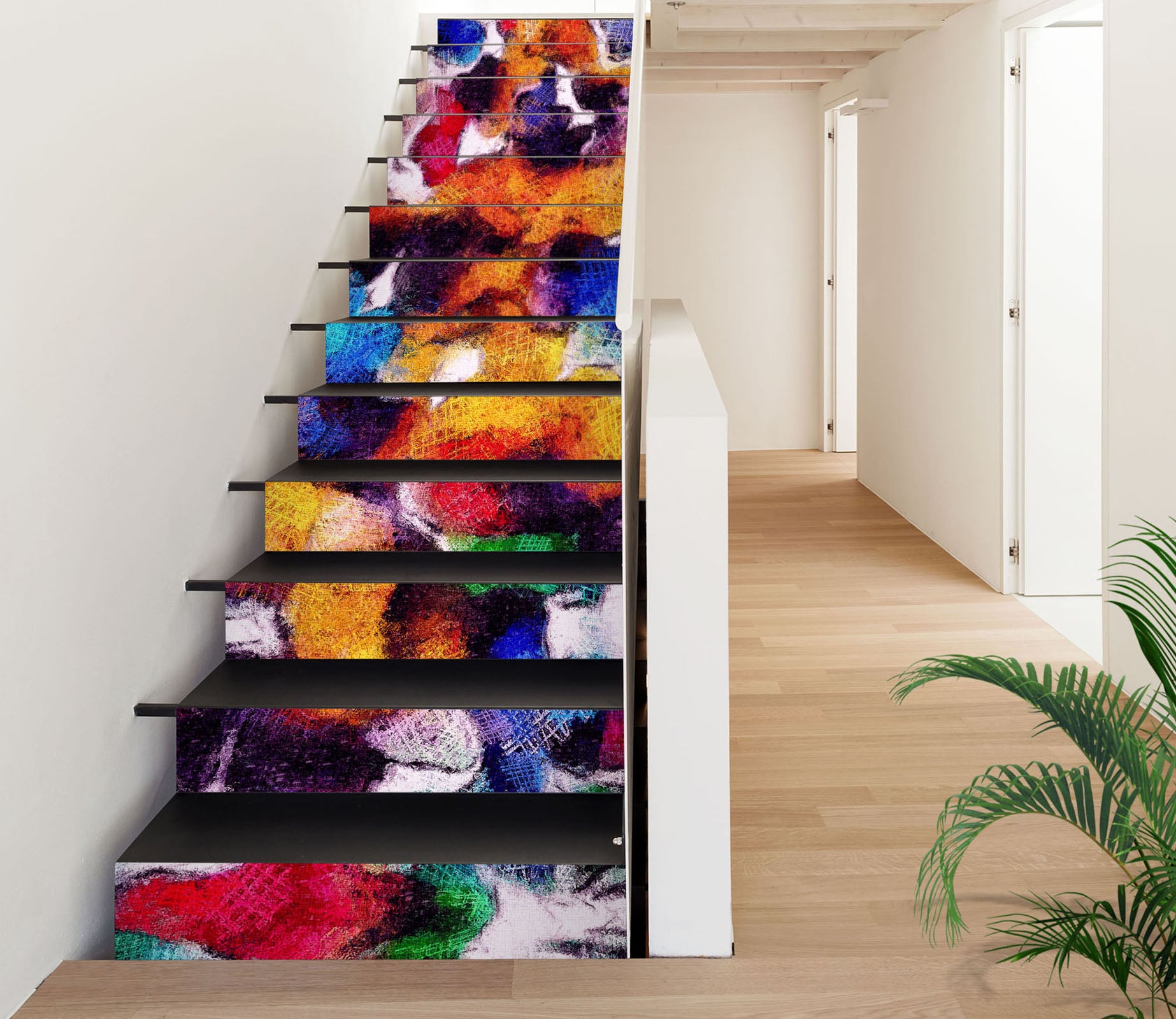 3D Colorful Stacked Arrangement 550 Stair Risers