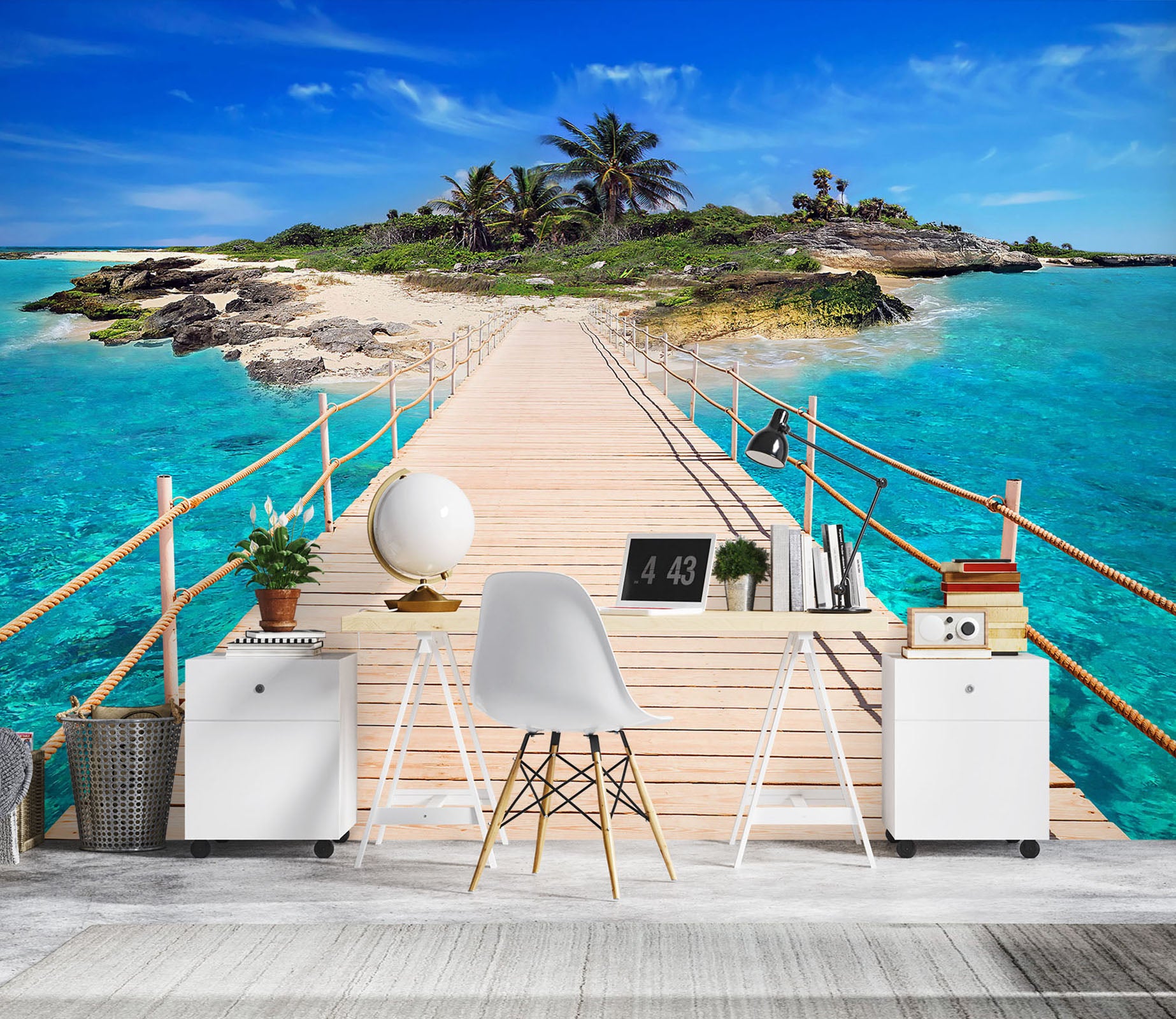 3D Island Bridge Gallery 57188 Wall Murals