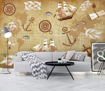 3D Sailing Adventure 621 Wall Murals