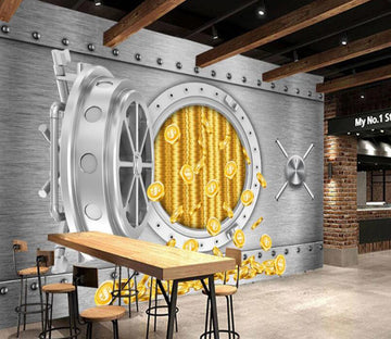 3D Gold Warehouse 482 Wall Murals