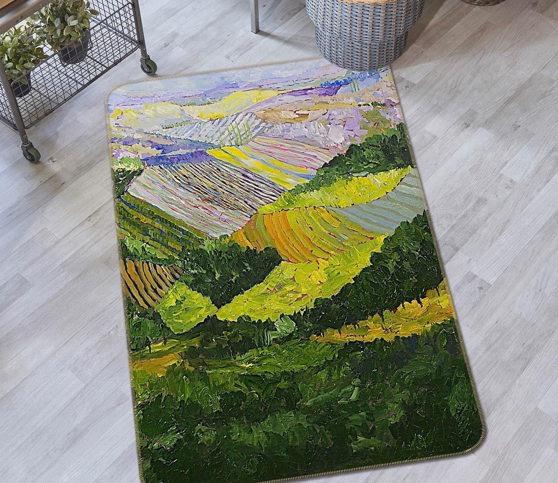 3D Forest And Harvest 1027 Allan P. Friedlander Rug Non Slip Rug Mat