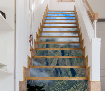 3D Cloud Mountains 101114 Kathy Barefield Stair Risers