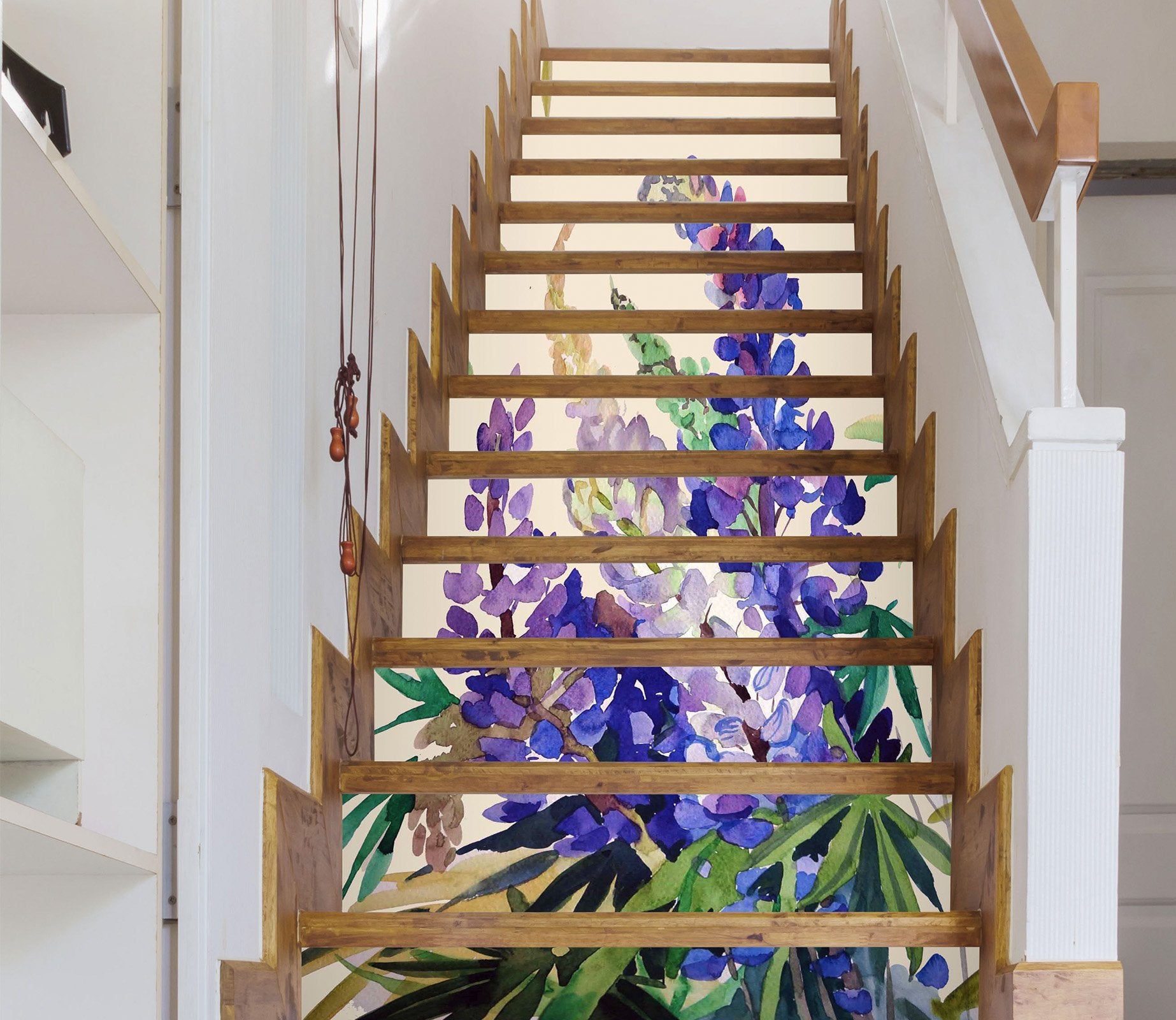 3D Flowers 1482 Stair Risers Wallpaper AJ Wallpaper 