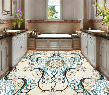 3D Colored Pattern 310 Floor Mural  Wallpaper Murals Rug & Mat Print Epoxy waterproof bath floor