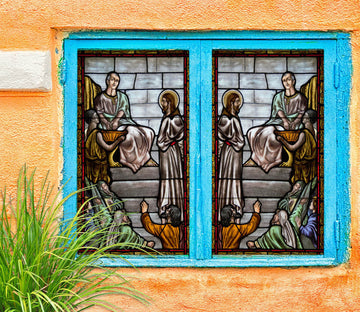 3D Believer Offering 178 Window Film Print Sticker Cling Stained Glass UV Block