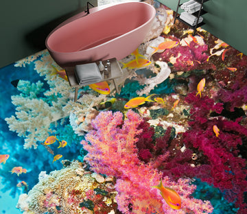 3D Beautiful Seaweed 197 Floor Mural  Wallpaper Murals Rug & Mat Print Epoxy waterproof bath floor