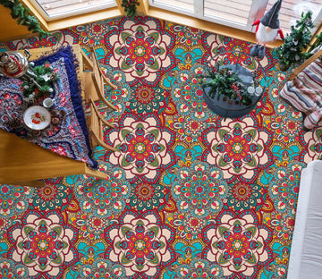 3D Rich Vintage Flowers 566 Floor Mural  Wallpaper Murals Rug & Mat Print Epoxy waterproof bath floor