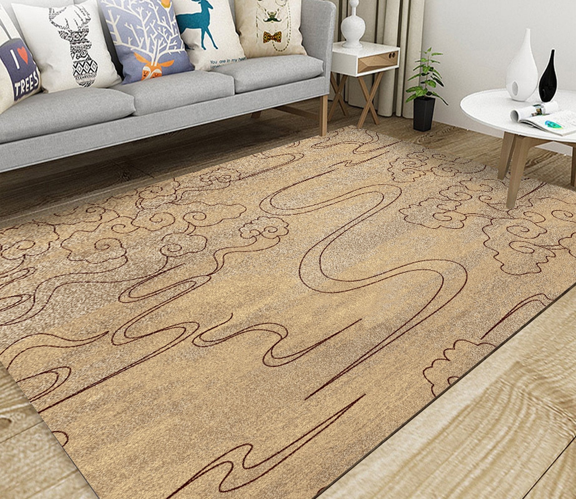 3D Cloud WG105 Non Slip Rug Mat Mat AJ Creativity Home 