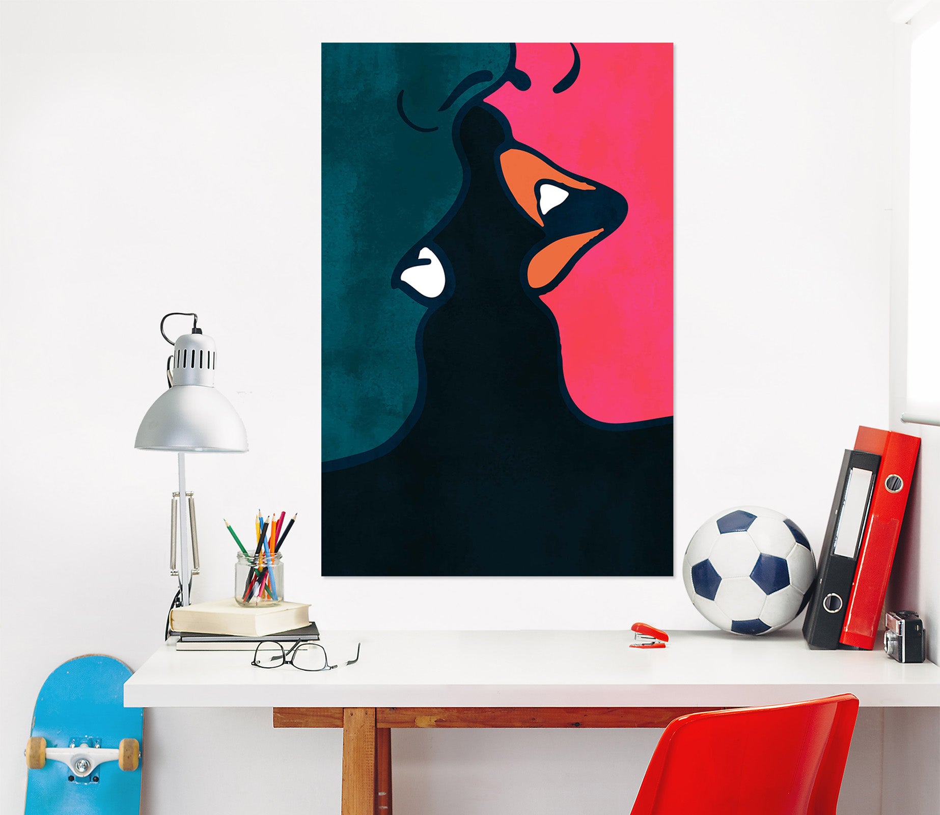 3D The Kiss 029 Boris Draschoff Wall Sticker